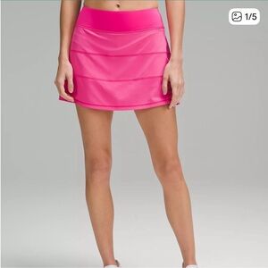 LULULEMON SONIC PINK Pace Rival skirt long